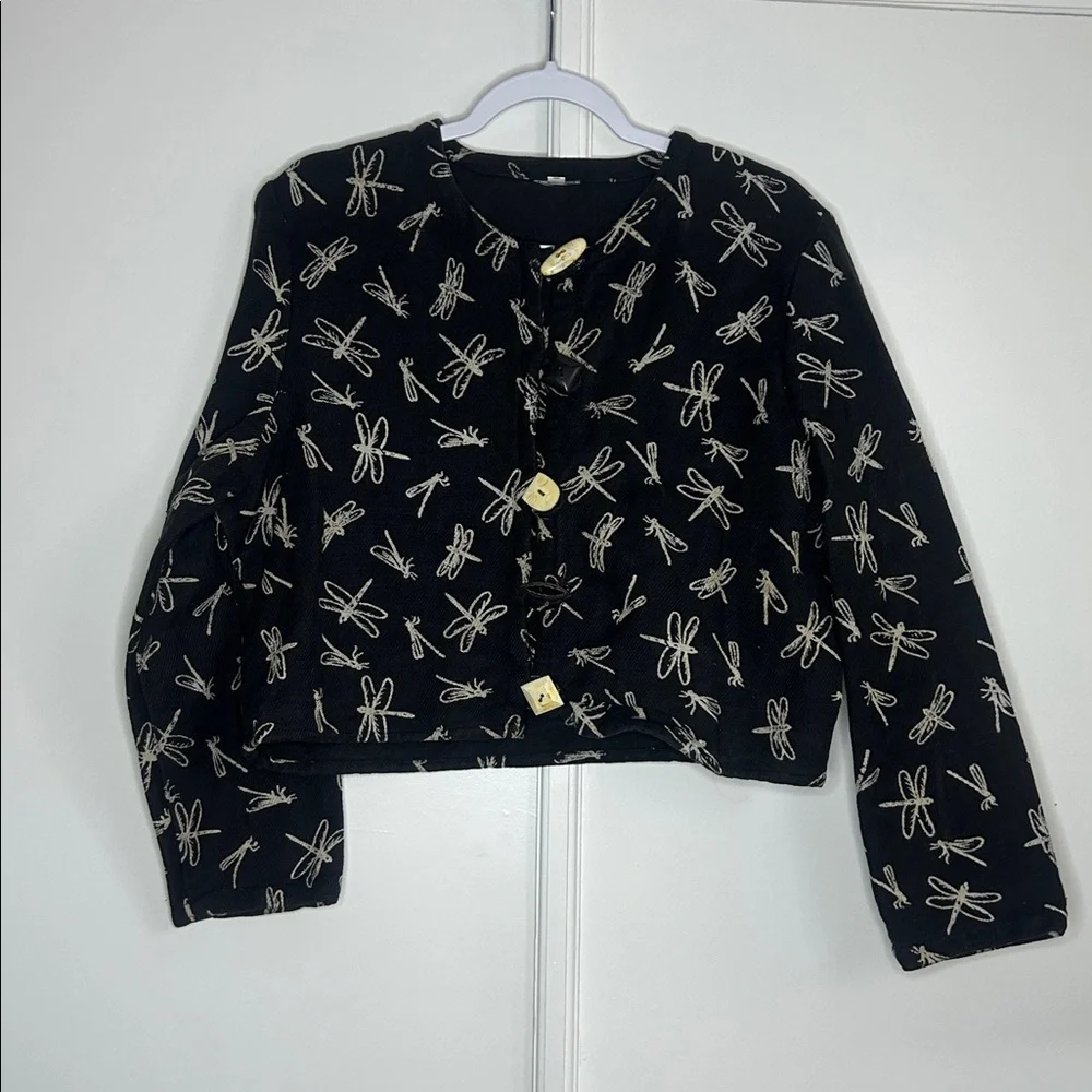 Dragonfly Cropped Jacket - Picture 2 of 7